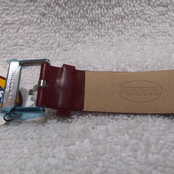 Fossil Arkitekt University of California 1868 Watch Brown Leather New Bat Great - Picture 11 of 11